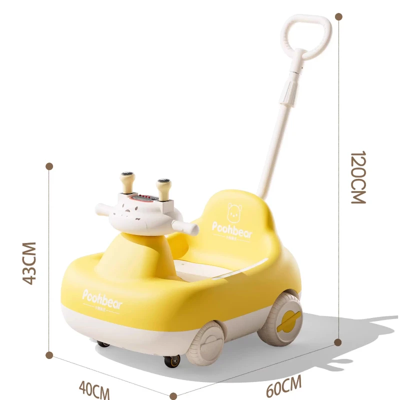 ‌ Wózek dziecięcy w kształcie orzecha 1-3 lata ‌   - 3 tryby zabawki do jazdy z pilotem dla rodziców Chodzik edukacyjny z materiału Eco PP dla małych dzieci