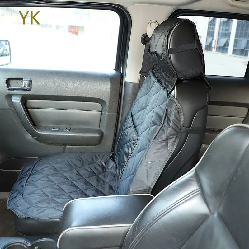 

For Hummer H2 2003-2009 Black Car Co-pilot Seat Cover Waterproof Pet Mat Interior Car Accessories