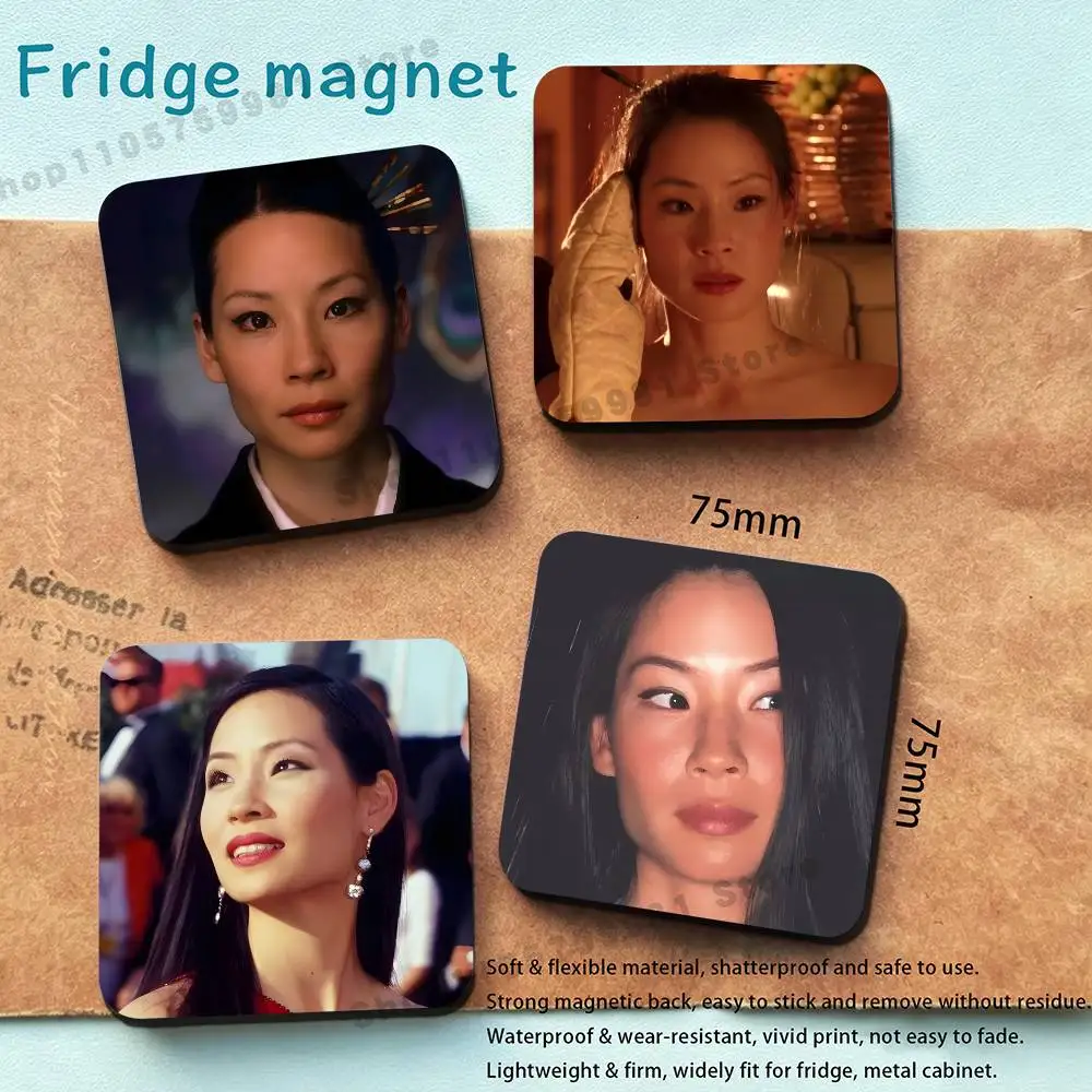 Actress L-Lucy Liu HD Kill Bill New PVC Fridge Magnet for Cartoon Refrigerator Decor For Child Magnetic Toy