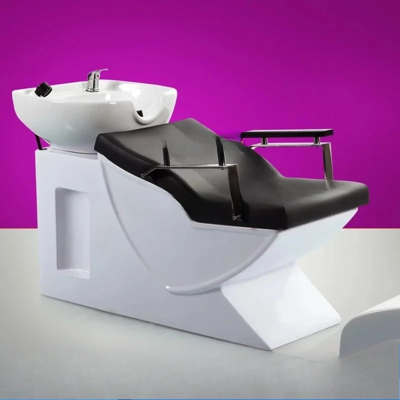 a2 shampoo bed Barber shop punch bed, hair salon special hair bed, ceramic wash basin shampoo bed