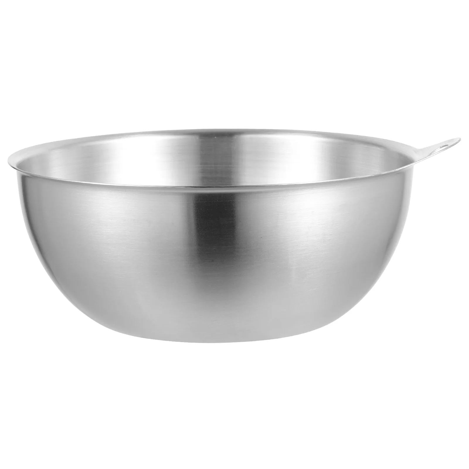 

Stainless Steel Salad 22Cm Smooth Edge Kitchen Serving For Fruit Dessert Snack Mixing Reusable Food Multi-Function Noodle