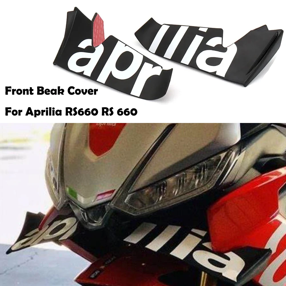 Frontal Spoilers Wind Lip Cone Aerodynamics Fairing Winglets Cover For Aprilia RS660 RS 660 Motorcycle Front Beak Cover