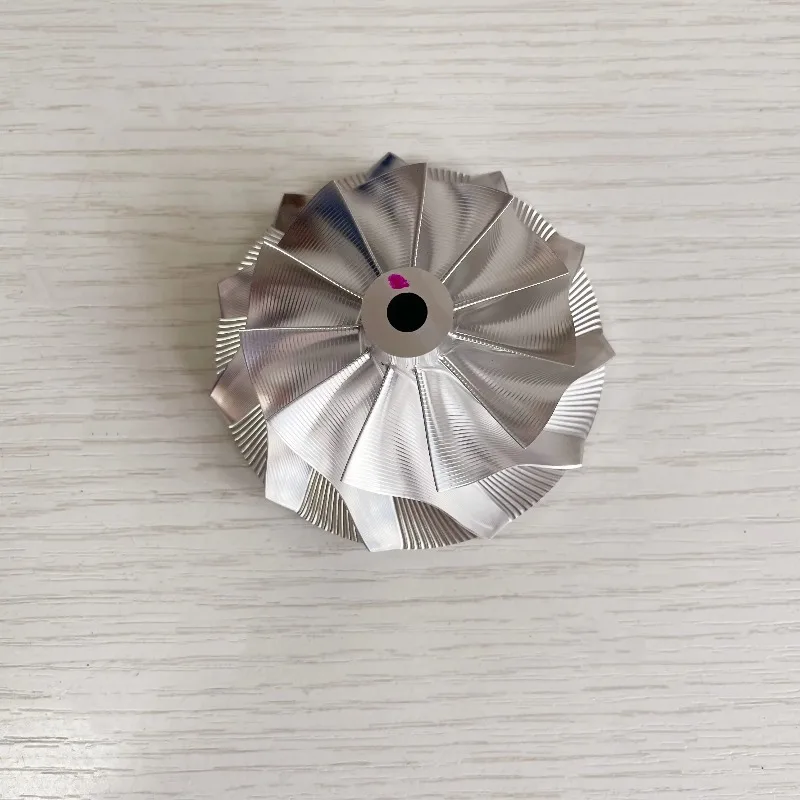 

GT30 вперед 52,95/71,40 мм 11 + 0 лезвий точечное фрезерование турбокомпрессор алюминий 2618/фрезерное/заготовка компрессорное колесо