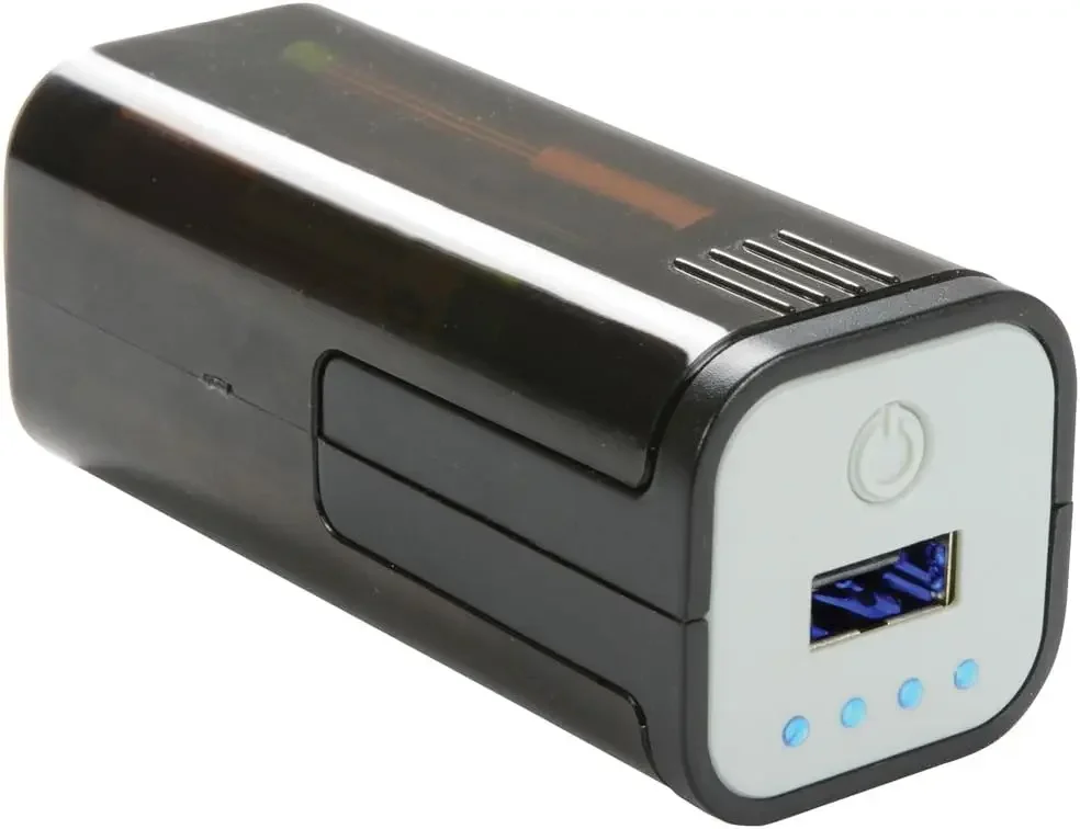 ADCB POW1 - Emergency USB Battery Powered Power Bank Compact Portable 4 AA Batteries Ideal for Smartphones, Tablets, Mobile, Apple, iPhone, Android