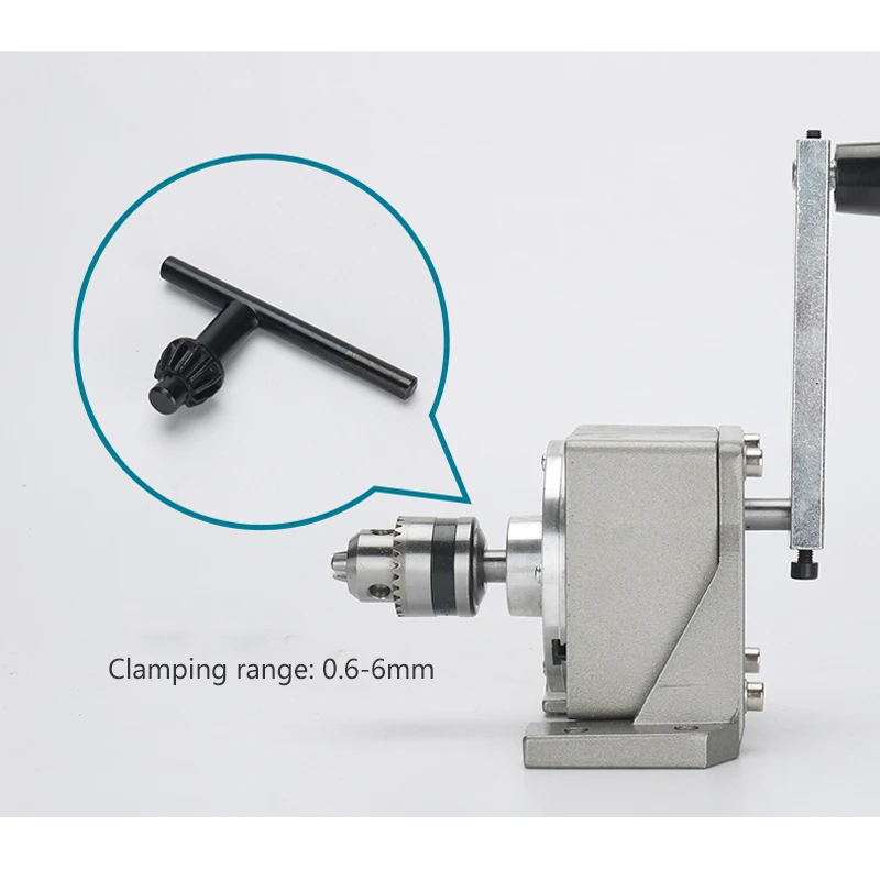 Manual Tapping Machine Portable Drilling Threading Machine with 0.6MM-6MM Tap Chuck High Precision Hand Crank Tapper