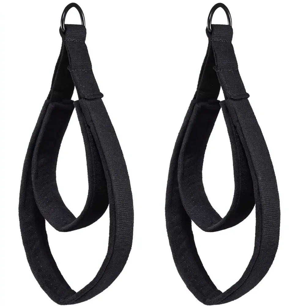 Professional Pilates Yoga Double Loop Strap With Ankle Cuff For Belle D Ring Fitness Resistance Band Training Aid