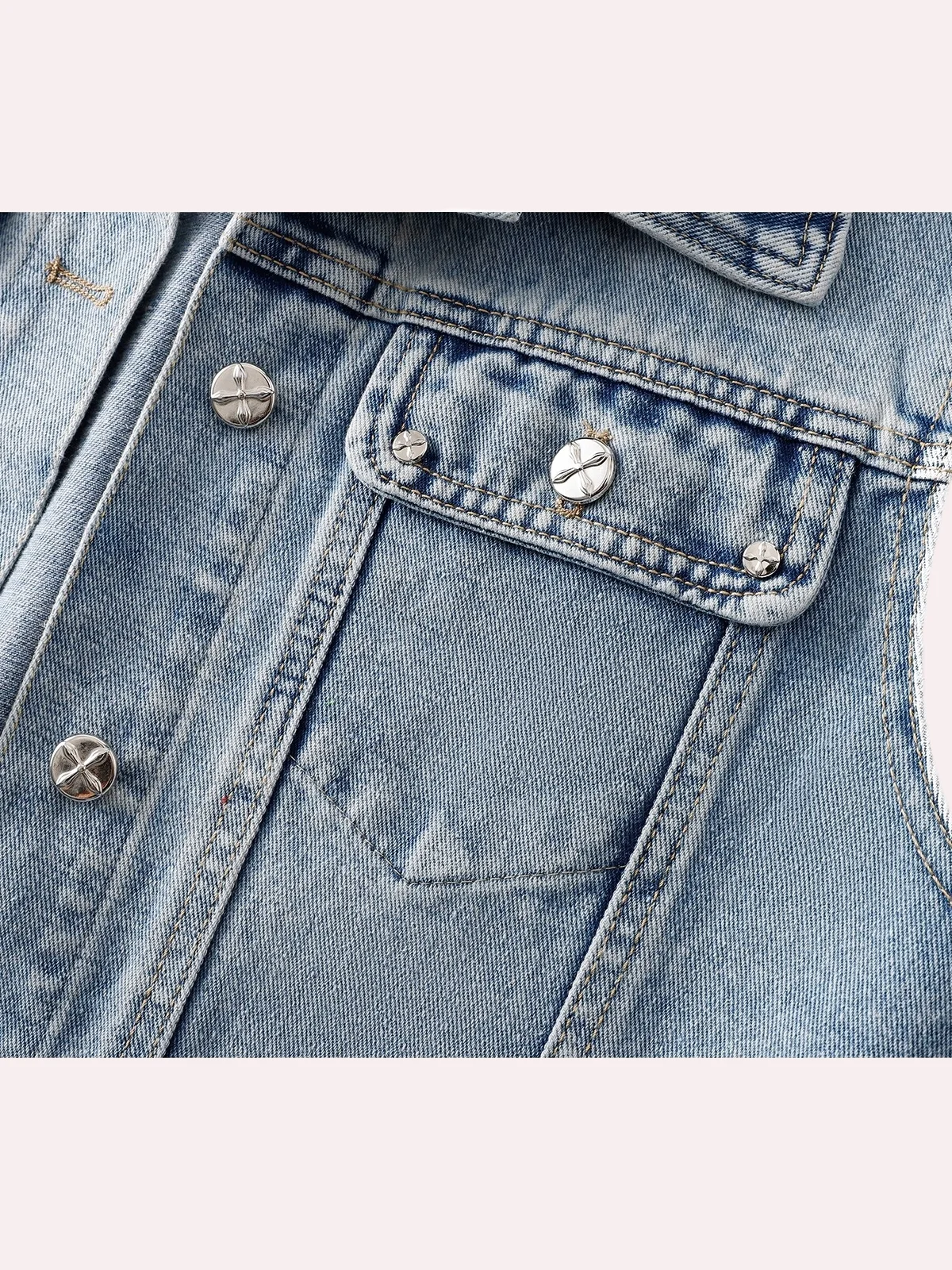 Damska kamizelka jeansowa na wiosnę i jesień, luźna, codzienna, uniwersalna, bez rękawów, odzież wierzchnia, z poduszkami na ramiona, kołnierz.