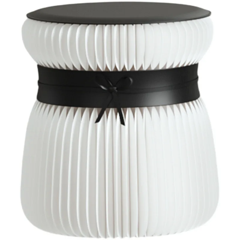 

Galaxy round stool light luxury foldable easy storage home bedside decoration low stool business hospitality