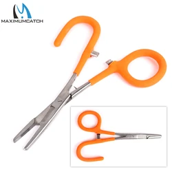 Maximumcatch Stainless Steel Fishing Forceps Hemostats Multi Function 3in1 Line Cutter Hook Remover Fishing Tool Locking Pliers
