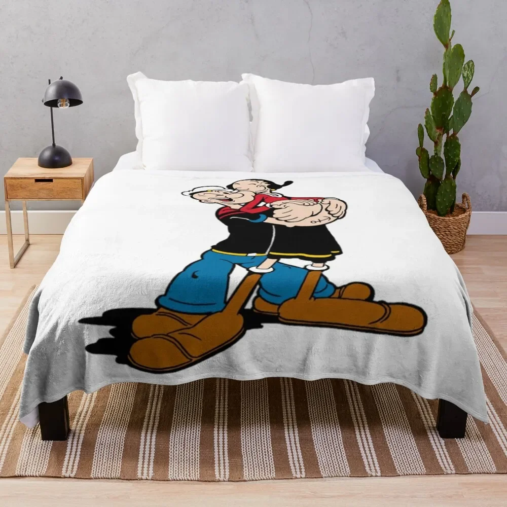 

popeye and olive oyl stickers Classic Throw Blanket Soft Plush Plaid for winter Large Sofa Throw Blankets
