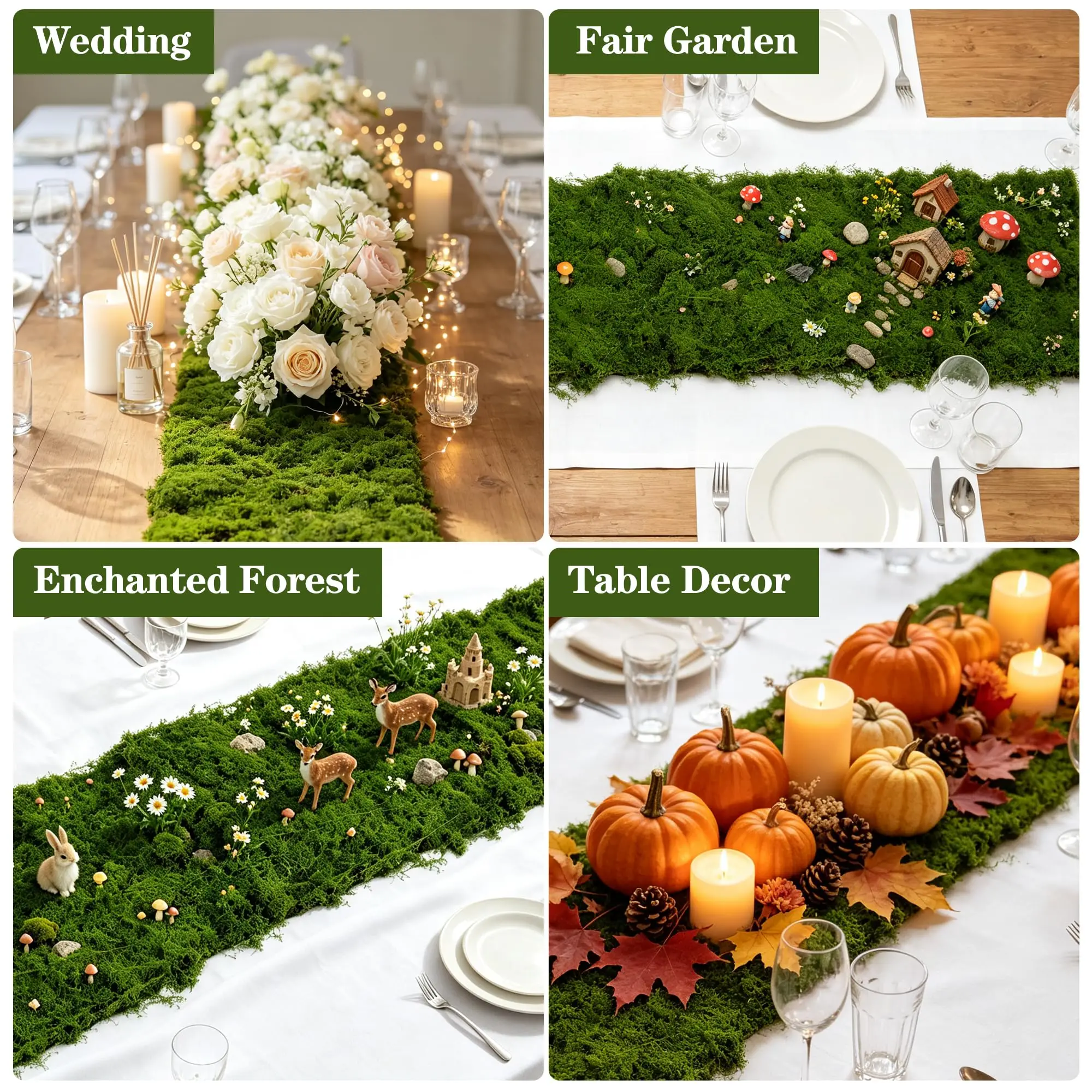 Yapay Yosun Desenli Masa Örtüs - Table Runner incelemesi ve fiyatı