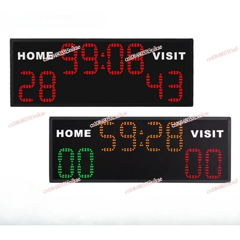 

Basketball game scoreboard with 24-second power bank power supply score timing
