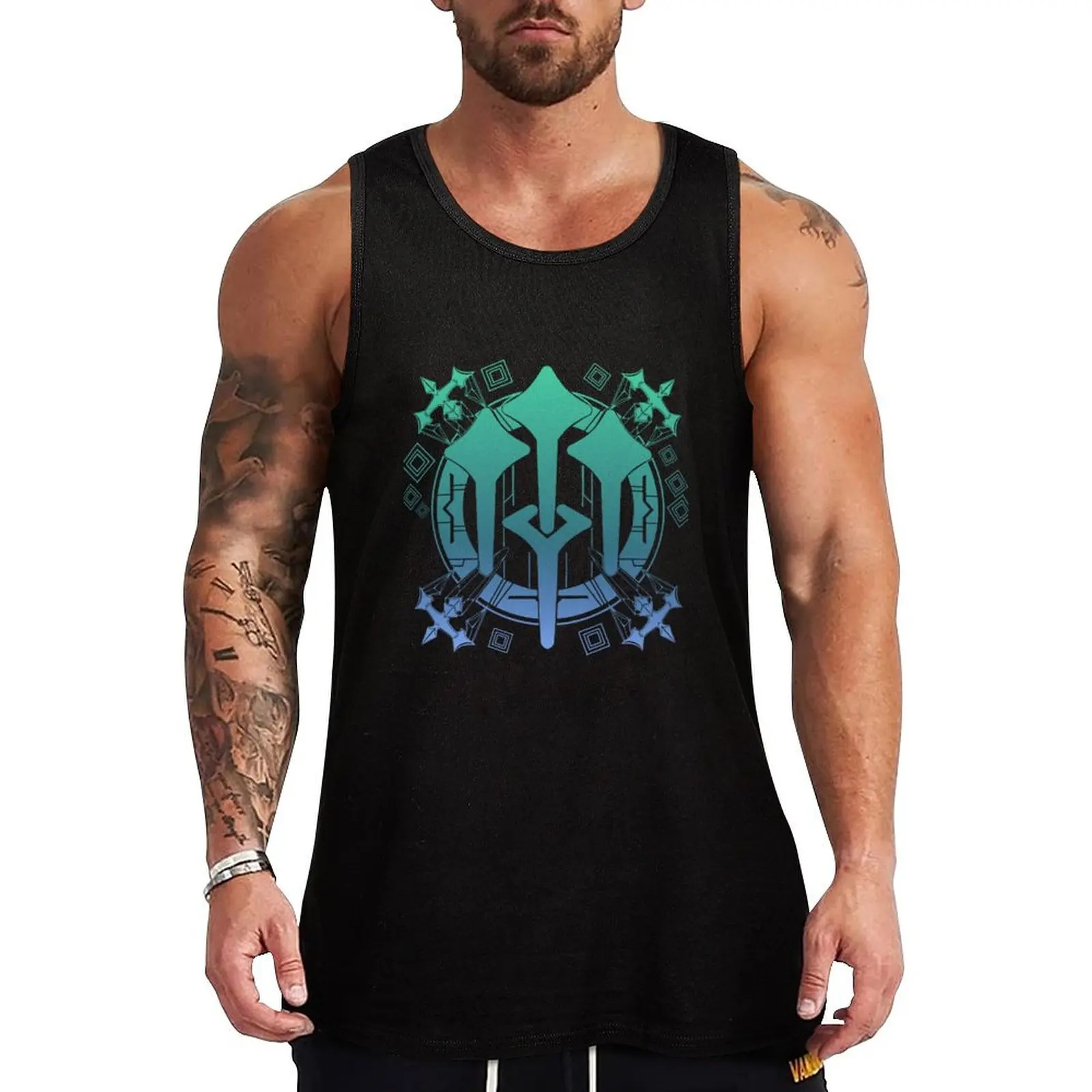 FFXIV Sage Job Symbol [FF Style] Tank Top running shirt underwear Men's sleeveless t-shirt Vest male