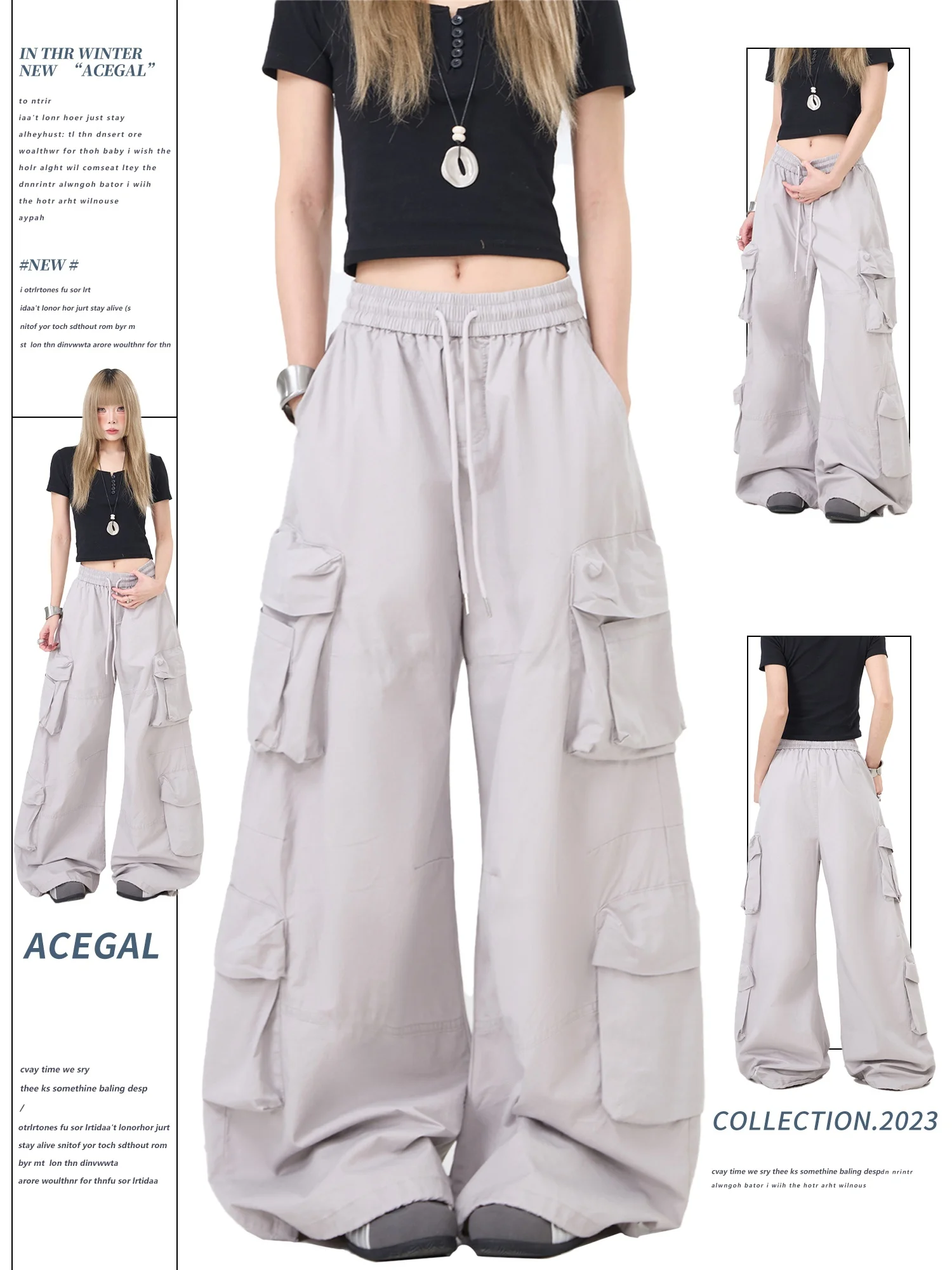 

American Style Jazz Dance Work Pants Men's Loose Straight Leg Wide Leg Pants Drawstring Dancing Trousers Casual Cotton Pants