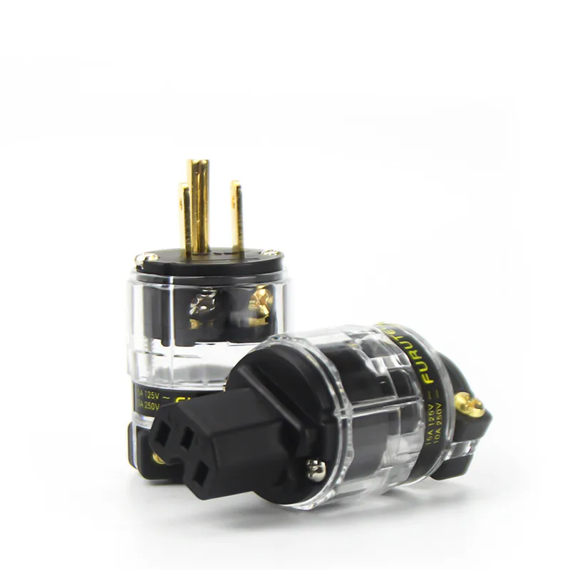 

HIFI FURUTECH FI-11M (Cu) / FI-11 Cu HIFI вилка усилителя мощности звуковых частот 24K позолоченный разъем IEC 15A/125V