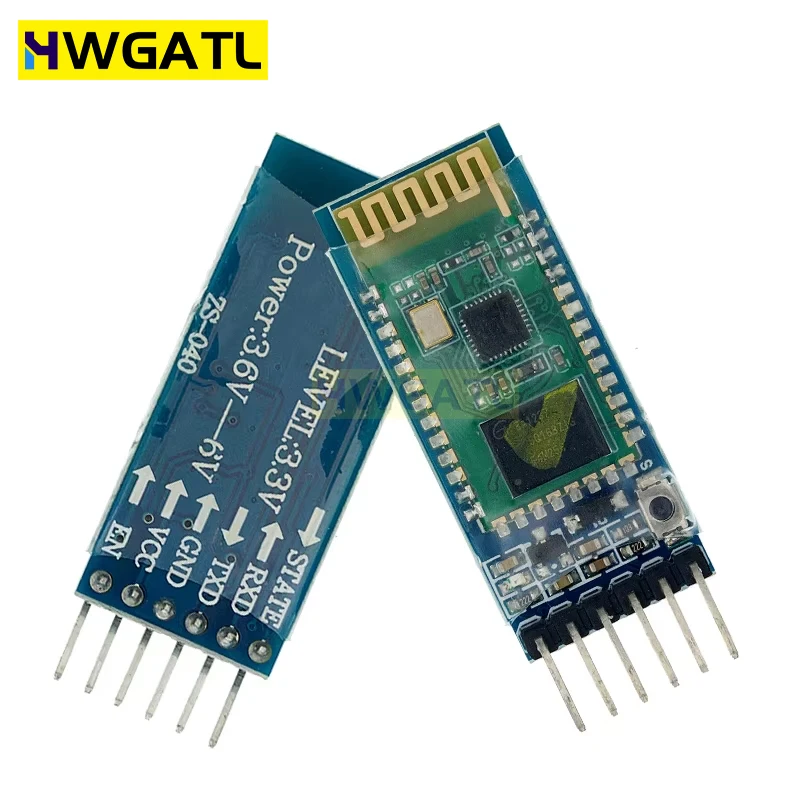 HWGATL  NEW HC-05 HC 05 hc-06 HC 06 RF Wireless Bluetooth Transceiver Slave Module RS232 / TTL to UART converter and adapter