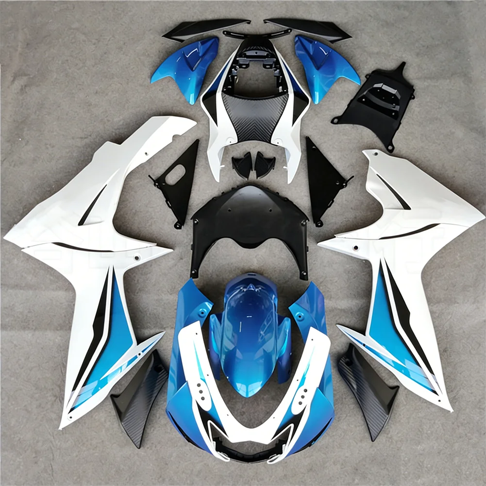 

ABS Plastic Injection Fairing Kits For Suzuki GSXR 600 GSX-R 750 K11 2011 2012 2013 2014 2015 2016 Blue&White