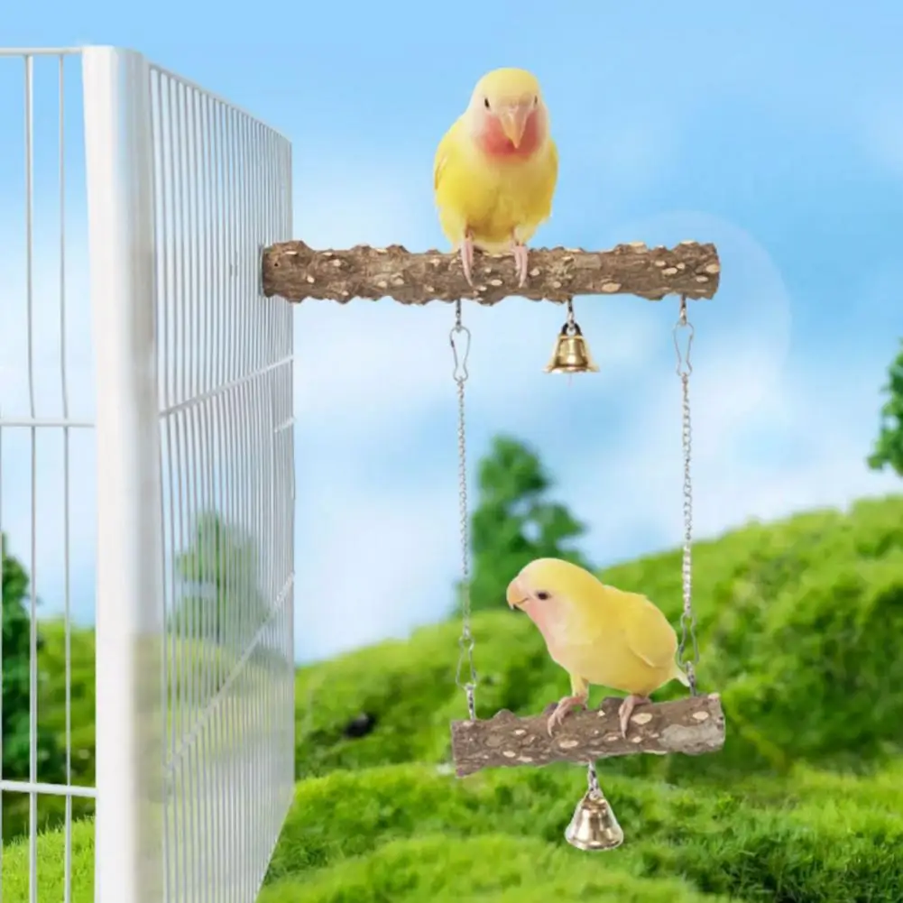 

Perch Stand Parrot Standing Bar Natural Wood Perch Climbing Toy Set for Lovebirds Cockatiels Budgies Parrot Cage Accessories