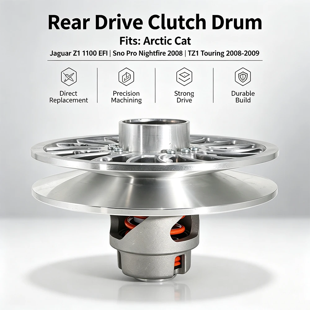 Rear-Wheel-Drive Clutch Drum for Snowmobiles For Arctic Cat Jaguar Z1 1100 EFI Sno Pro Nightfire TZ1 Touring LXR International