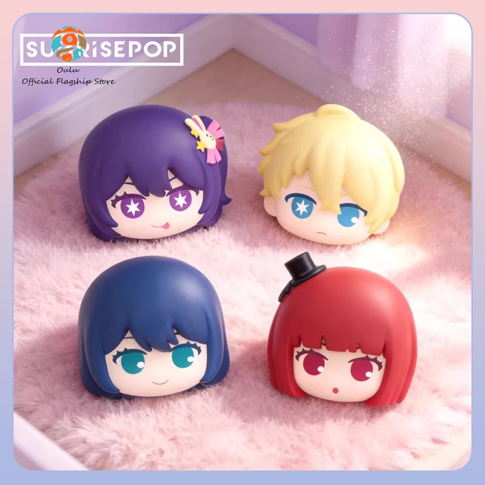 

New Genuine Sunrisepop Oshi No Ko Blind Box Pu Slow Rebound Squishy Charm Mystery Box Ai Hoshino Aqua Keychains Ornament Gift