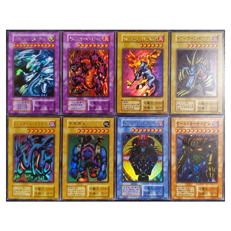 Anime Yu-Gi-Oh DIY ACG Hologram Flash Card Game Boy Toy CANAAN Victory Dragon Game Collectible Card Christmas Birthday Gift