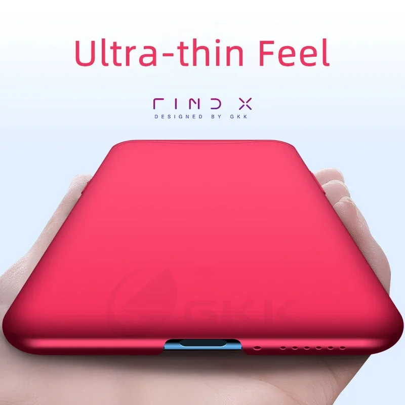 GKK Camera Slide Lifting Case For OPPO Find X Case 360 Full Protection 2 in 1 Slim Matte Plastic Cover for OPPO Find X Funda