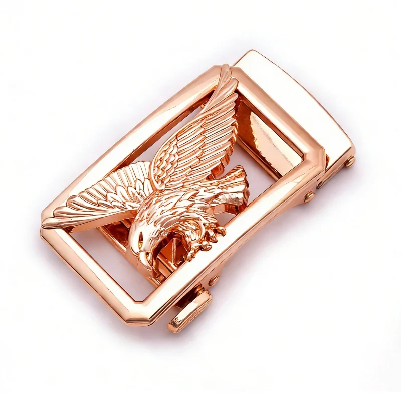Automatische Schnallen Herren Gürtel Rot Burgunder Leder Herrengürtel Ratsche Adler Gold Schwarz Taillengürtel Anzug Hochzeit