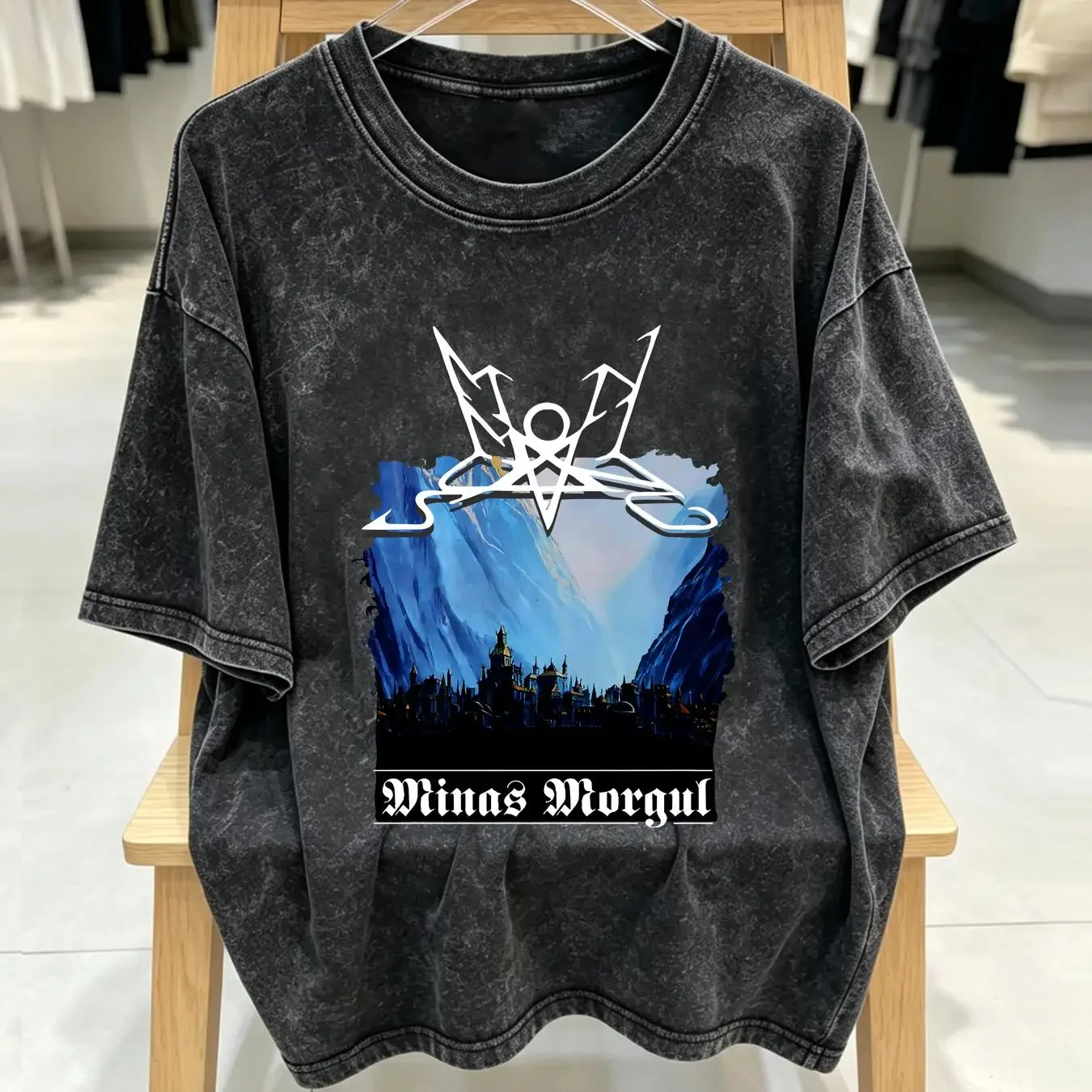 washed T Shirt Summoning Minas Morgul Band All Size S to 5XL 1P189 long or short sleeves vintage Washed streetwear fashion