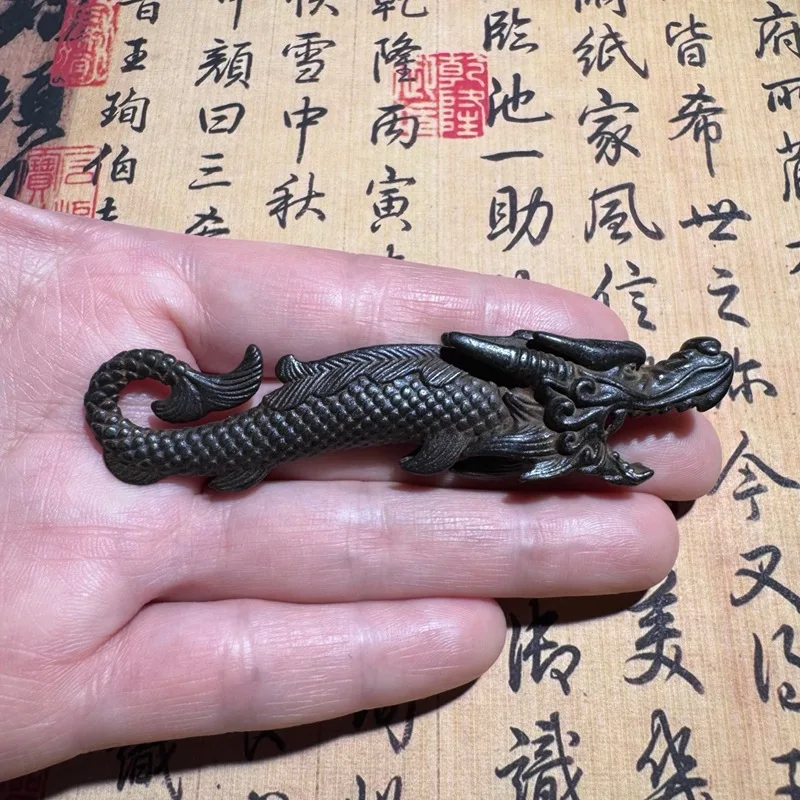 

Антикварный железный дракон зодиакальный дракон офисный настольный металлический ремесленный орнамент чайный питомец маленькое украшение