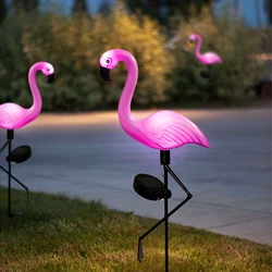 1Pc/3Pcs Solar Flamingo Garden Lights Waterproof and Windproof Decorative Lights Festive Party Decoration Atmosphere Lights