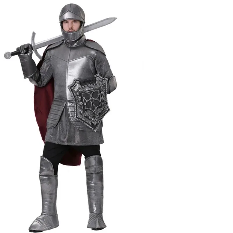 Nova festa de halloween crianças guerreiro real cavaleiro trajes meninos soldado crianças medieval romano cosplay carnaval fantasia vestido para criança