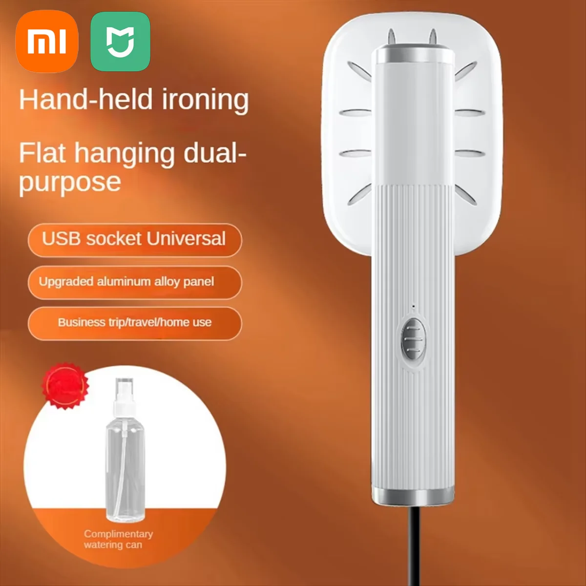 XIAOMI Mini Steam Iron Handheld Wet Dry Double Hot Steam Generator Portable 360°Garment Steamer Home  Hanging Clothes Iron