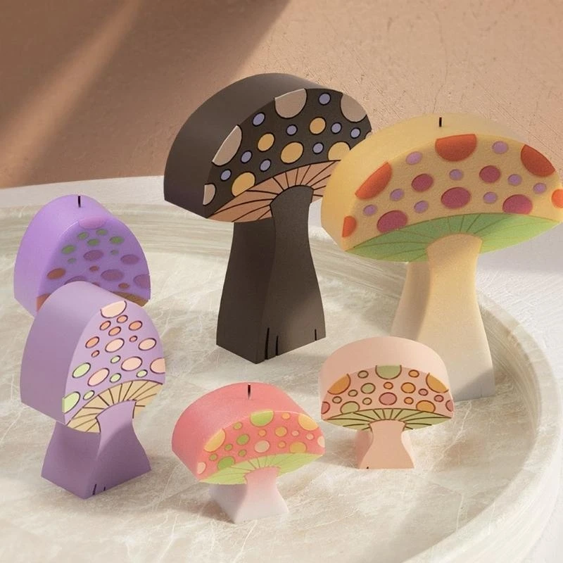 قالب سيليكون على شكل فطر سهل الاستخدام، قالب راتينج مرن على شكل فطر للأعمال الفنية من راتنجات الإيبوكسي وديكورات المنزل