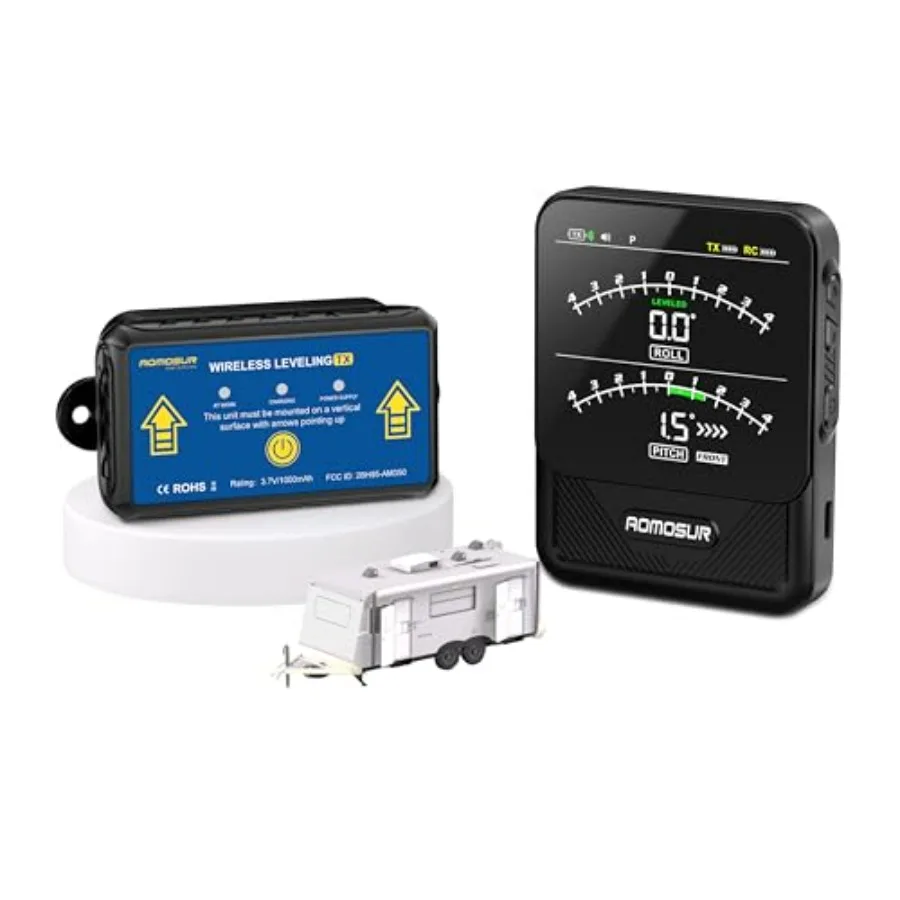 

Wireless RV Leveling System Smart Electronic Camper Leveler with Automatic Trailer Level Indication Cool Gadgets RV Accessories