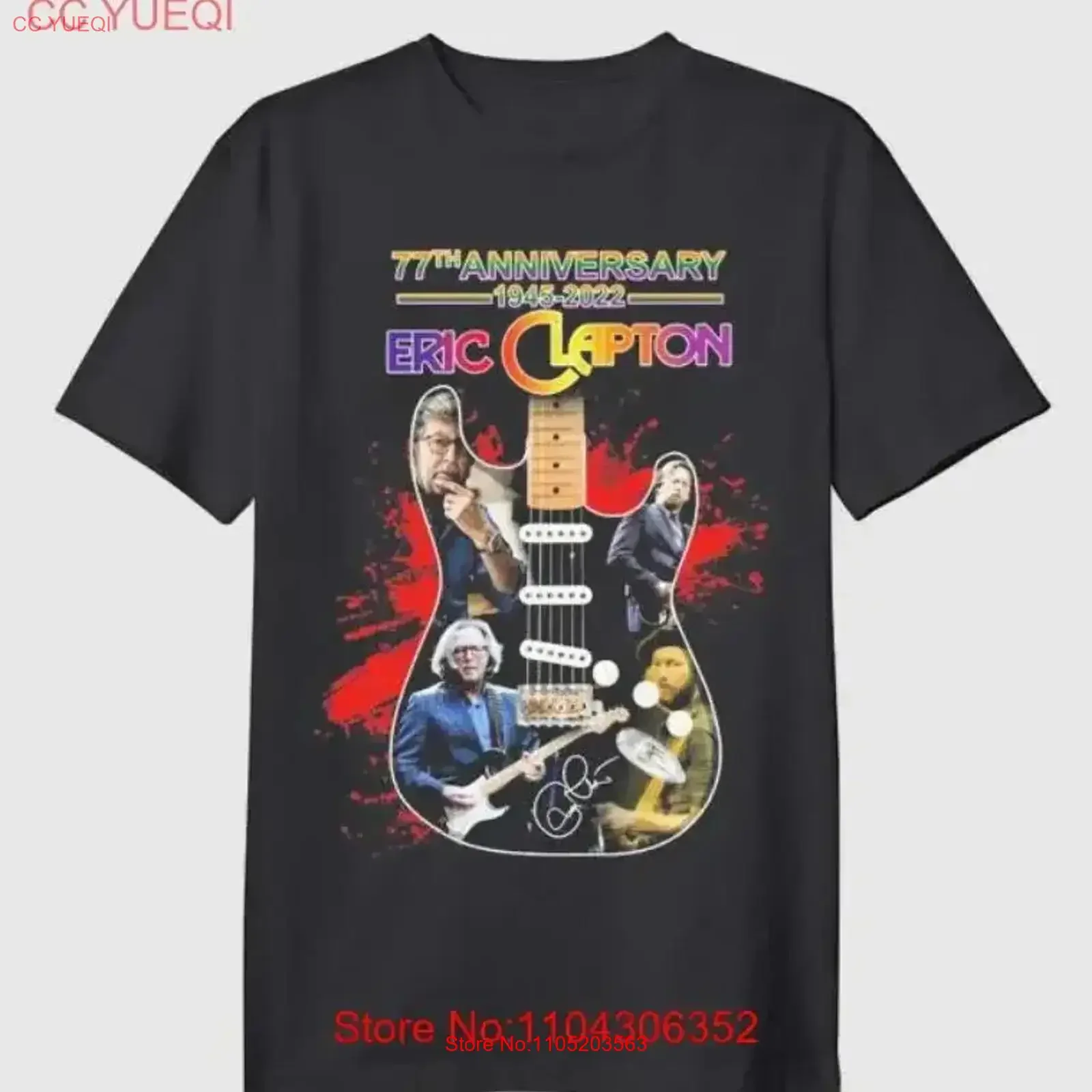 Футболка Эрика Клептона 77-летия 1945 г., 2022, лучший подарок для папы, рождественский винтажный стираный дышащий модный удобный унисекс