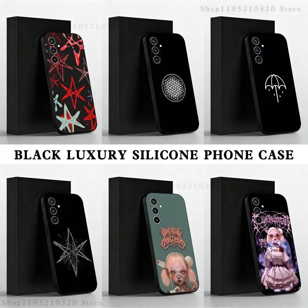 

B-Bring Me The Horizon Phone Case For Samsung S25,S24,S21,S22,S23,S30,Ultra,S20,Plus,Fe,Lite,Note,10,9,5G Black Cover