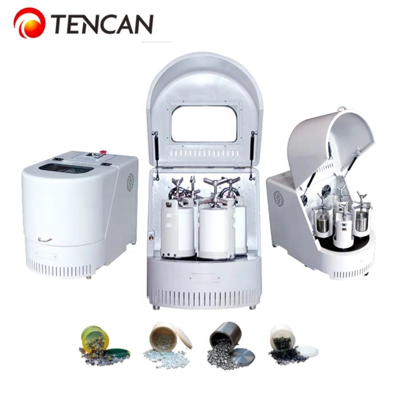 Tencan คุณภาพสูง 1L 2L 4L 6L ฉลากส่วนตัวกึ่งวงกลมแนวตั้งดาวเคราะห์ Mini Unmanned Ball Mill สําหรับห้องปฏิบัติการ