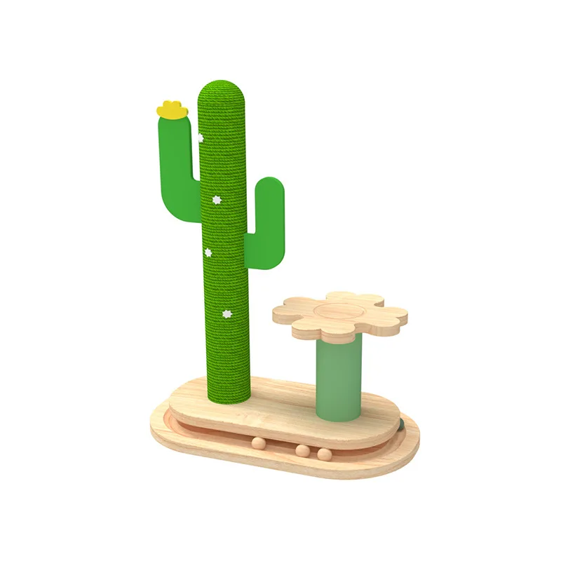 Cactus Cat Toy Turntable Scratching Post Cat Turntable Wear Resistant Cat Climbing Frame One From Hi Cat Toy