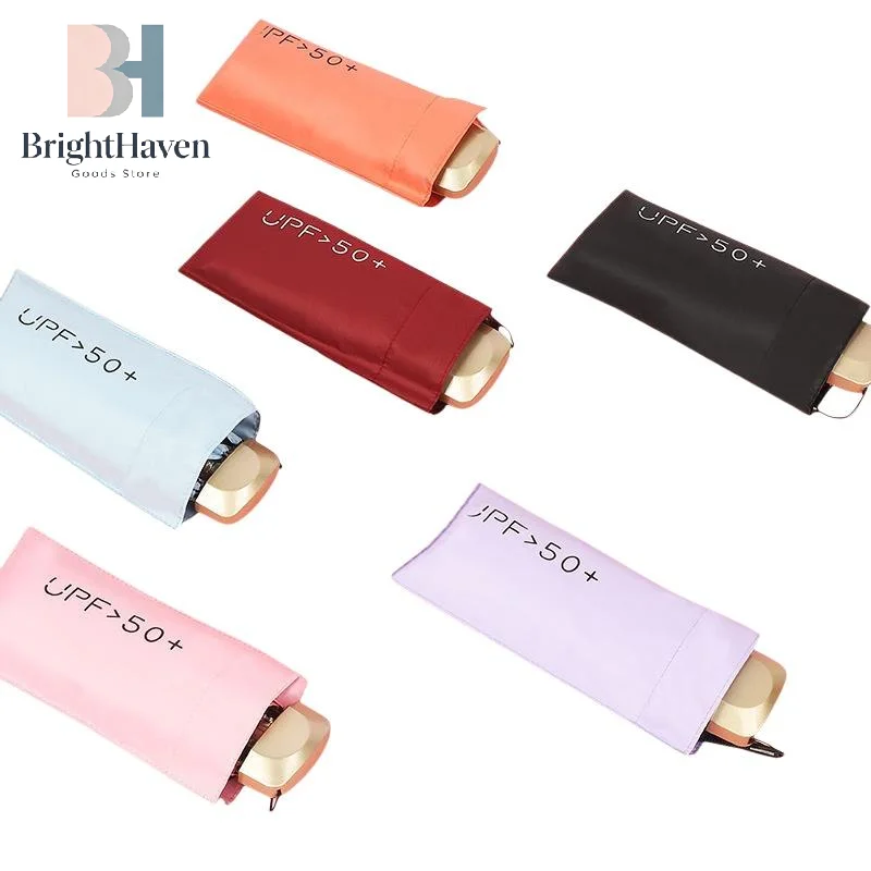 mini-guarda-chuva-dobravel-de-bolso-protecao-uv-upf-50-plus-ultraleve-para-deslocamento-diario-viagem-a-prova-d'agua-a-prova-de-vento-compacto-bh
