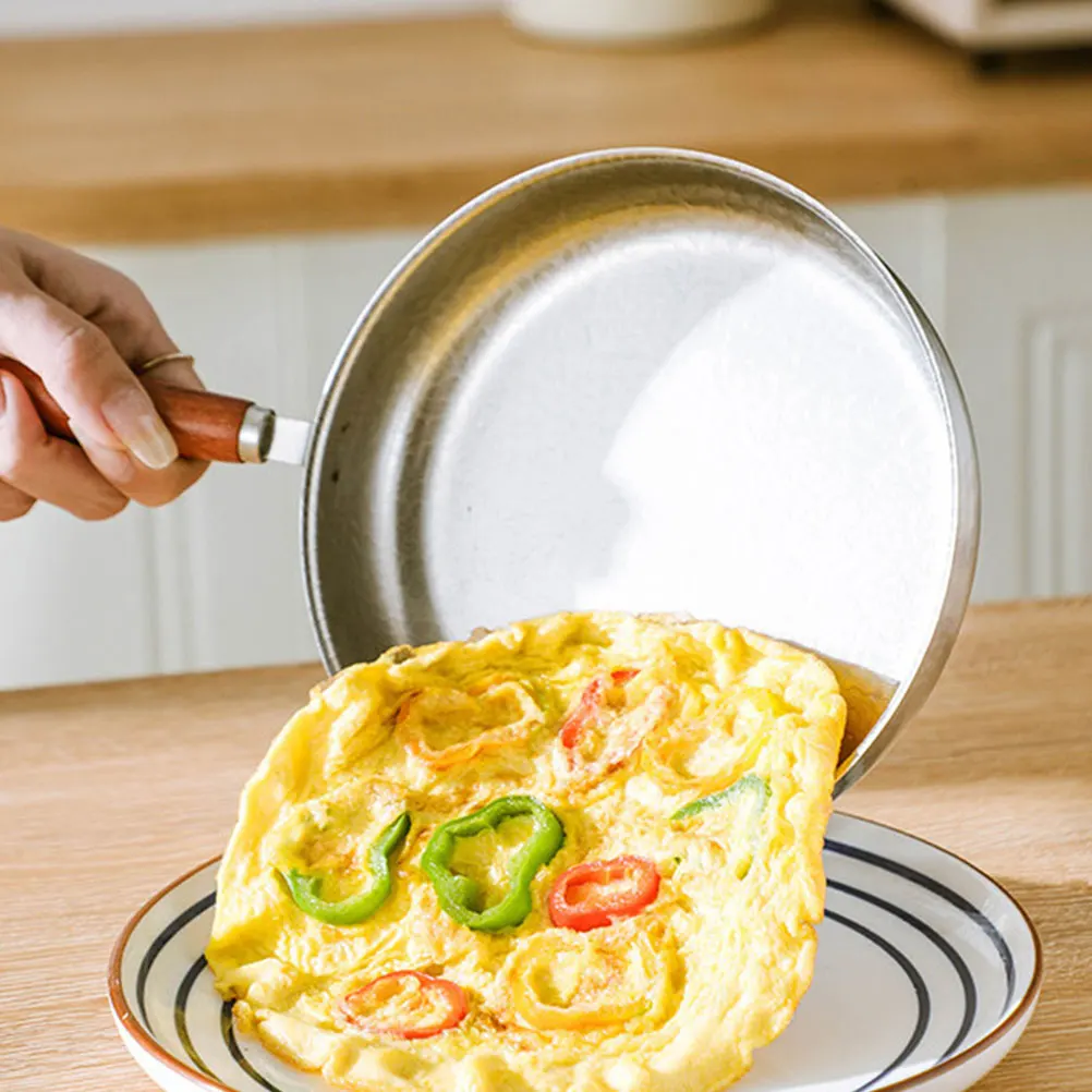 

Mini Frying Stainless Steel Egg Sauce Pot Spout Small Fry Pan Eggs Coffee Milk Warmer Melting Pot Butter Mini Egg Pan