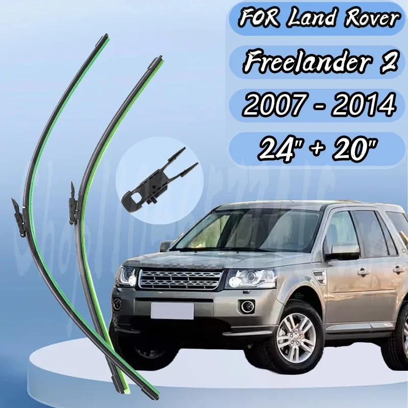 

Front Wiper Blades Set For Land Rover Freelander 2 2007-2014 Windshield Windscreen Window Brush 24"+20" Silent upgrade