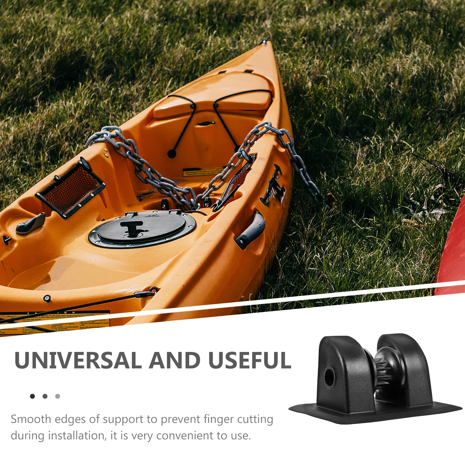 

Kayak Track Mount Bracket Sturdy Rubber Support Frame for Inflatable Boat Outboard Machine Easy Install Smooth Edge Design