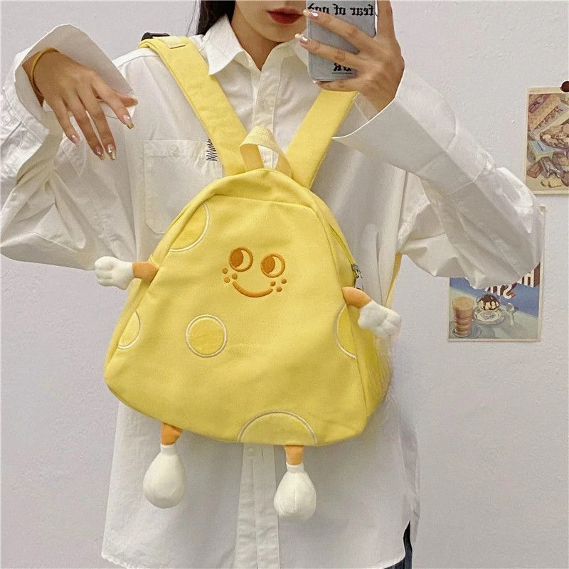 2024 Women Korean Preppy Chic Backpacks  Cartoon Sweet Students Kawaii Handbags Fashion All Match Schoolbags Y2k Aesthetic