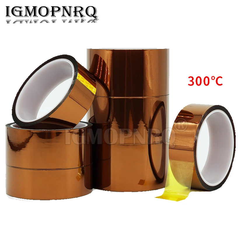 33meter x 5-50mm High Temperature Polyimide Tape Heat Resistant Insulation Polyimide Film Adhesive Tape 3D printertape 15mm 20mm