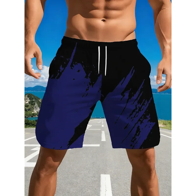 Men's Comfortable Breathable Sports Shorts Polyester Micro Elastic Casual Wear Hand or Dry Cleaning