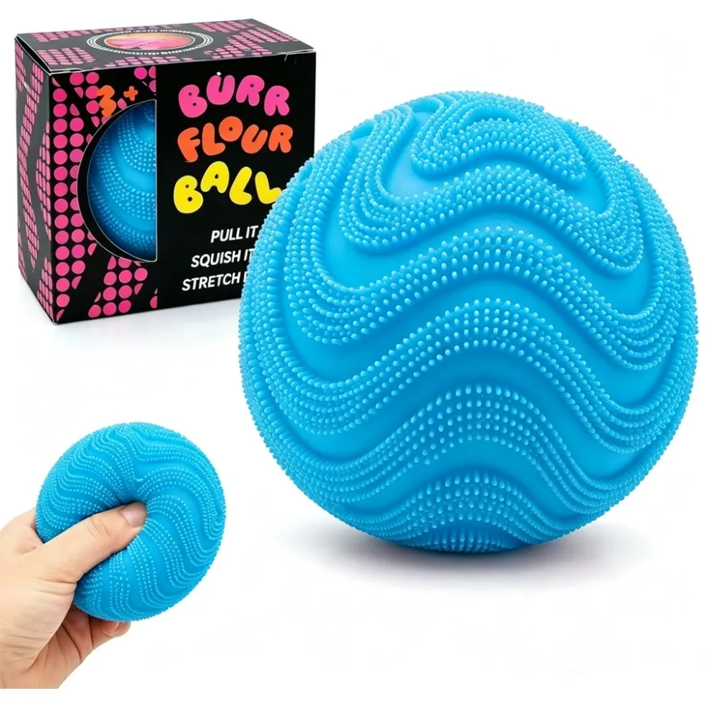 Fuzz Ball Squishy Stress Ball, Soft Fidget Squishy Fuzz Squeeze Ball for Adults,Anxiety Stress Relief Toys, Party Favors Gift for Adults, Fun Christmas Gift, Party Favors Gifts, Prizes for Students