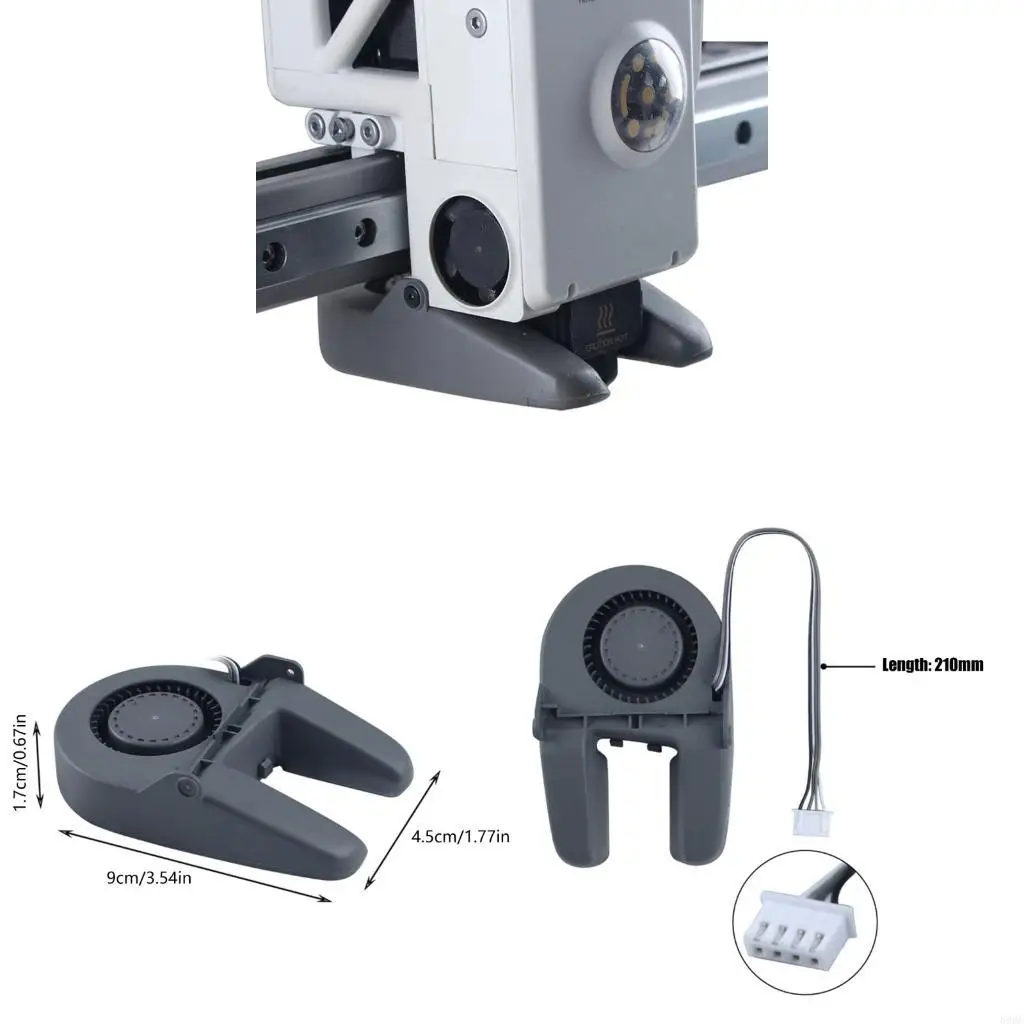 

Эффективный охлаждающий вентилятор USB для лабораторных 3D-принтеров A1Mini с интеллектуальным контролем температуры и бесшумной