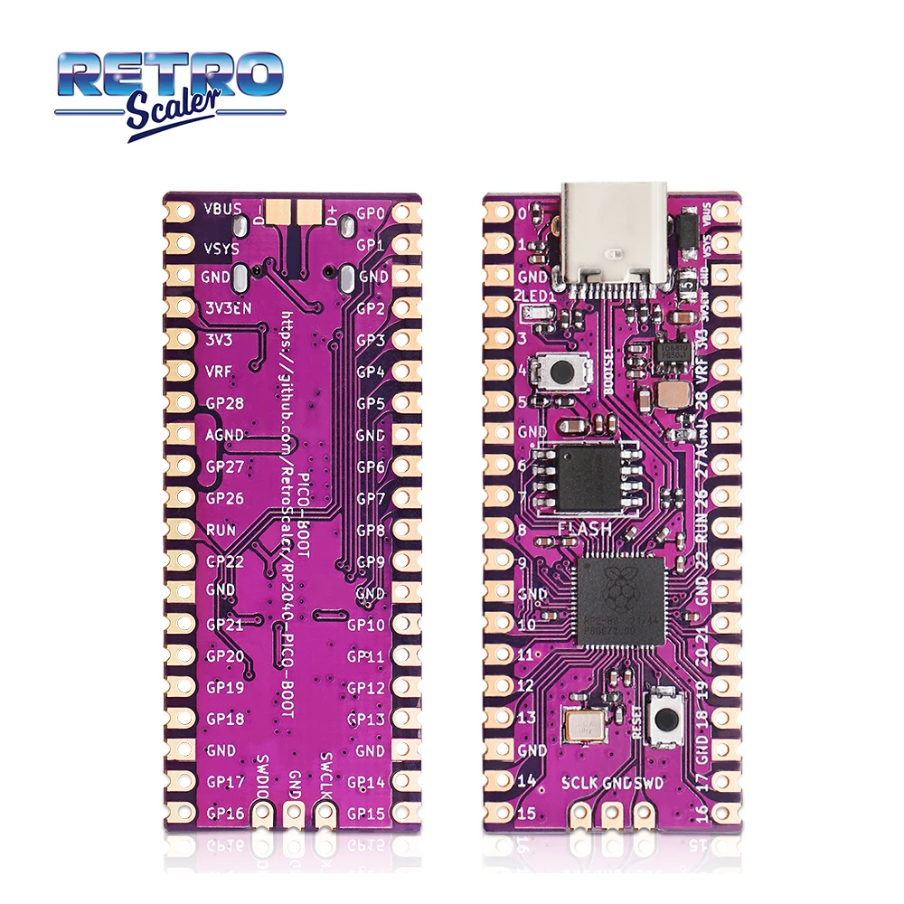 Pico Boot Board RP2040 Dual-Core 264KB ARM and 16MB Flash Low-Power Microcomputers High-Performance Cortex-M0 for NGC Console