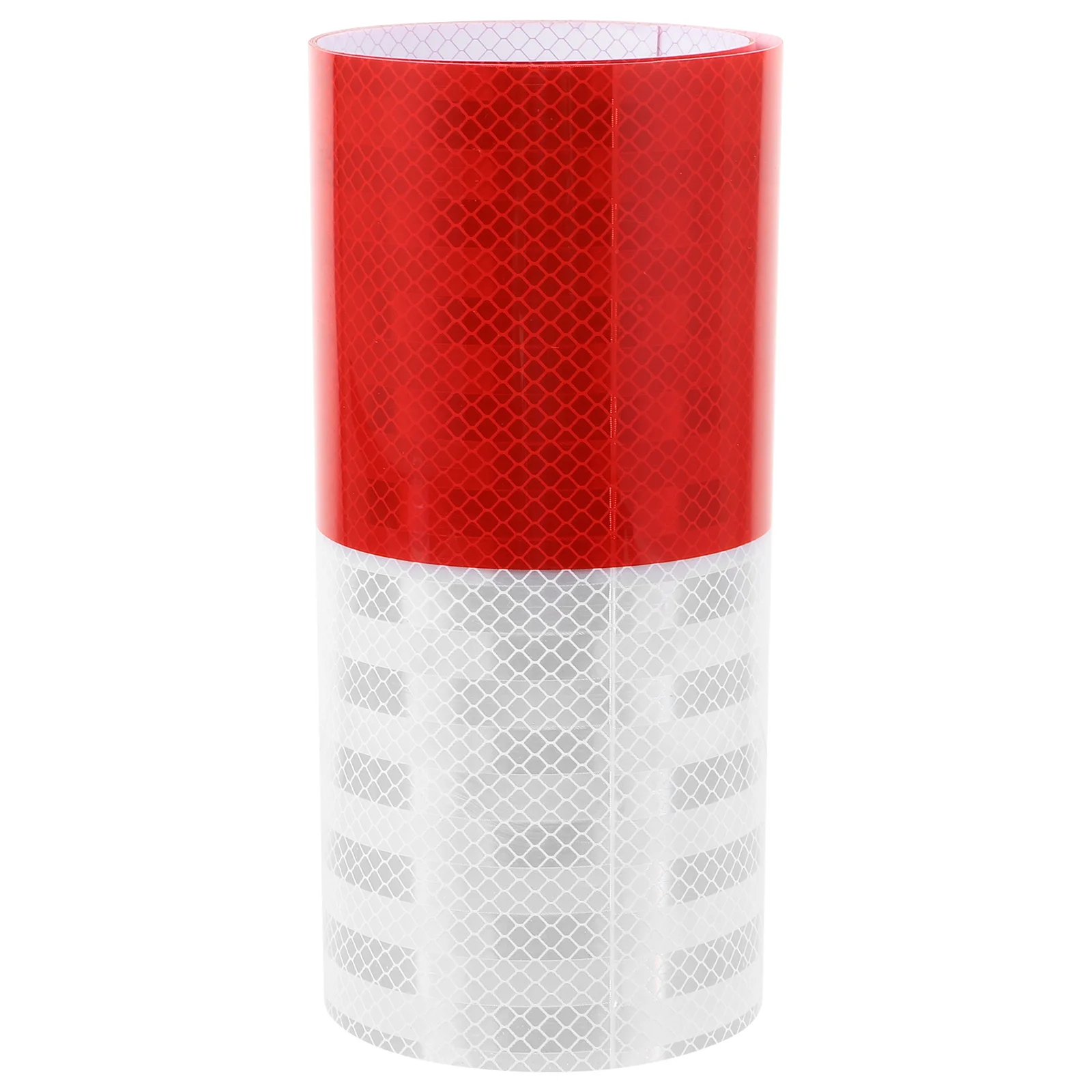 1 Roll Reflective Tape Alternating Colors Post Cone Reflector Tape Driveway Safety Warning Strip Outdoor Reflective Adhesive