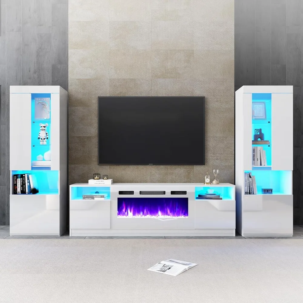 Fireplace Entertainment Center Set, Includes 70